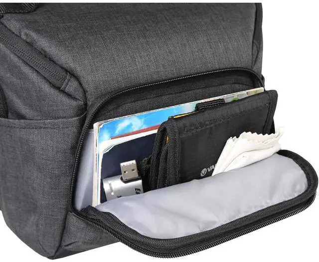 Alt view image 7 of 7 - Vanguard Vesta Aspire 21 5.8L Camera Shoulder Bag, Gray #VESTA ASPIRE21 GY