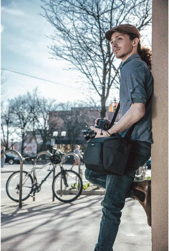Alt view image 7 of 7 - Vanguard Vesta Aspire 30 10.7L Camera Shoulder Bag, Gray #VESTA ASPIRE30 GY
