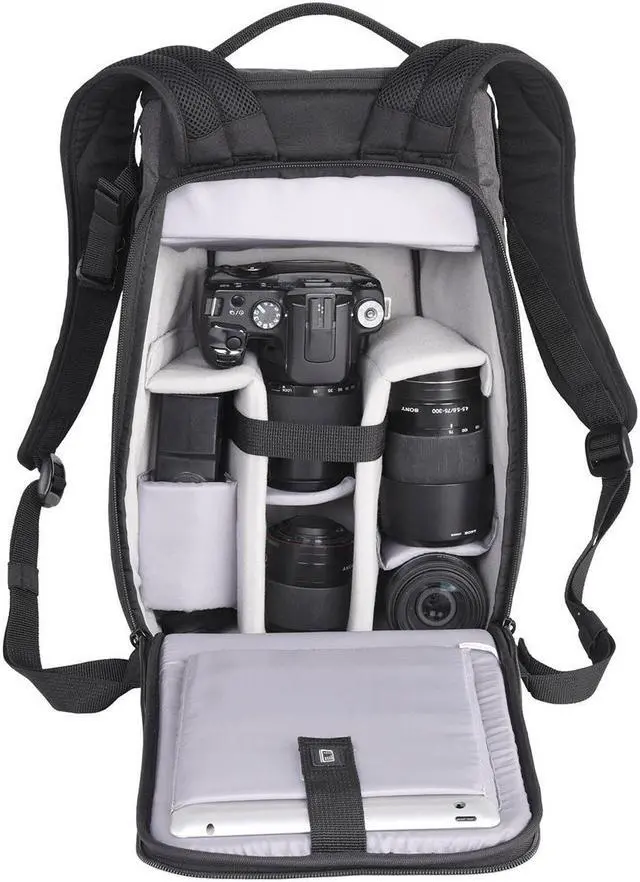 Alt view image 4 of 7 - Vanguard Vesta Aspire 41 14L Camera Backpack, Gray #VESTA ASPIRE41 GY