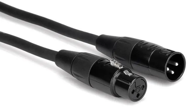 Alt view image 7 of 7 - Hosa HMIC-020 20ft XLR Female to XLR Male Pro Microphone Cable