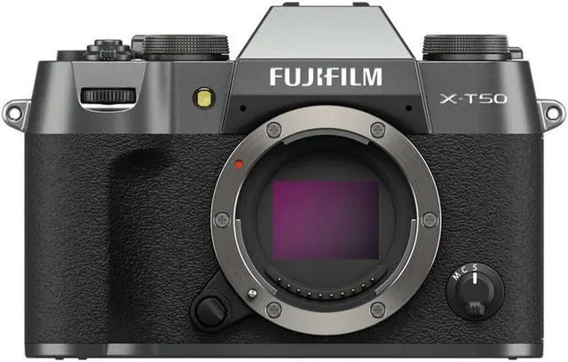 Alt view image 4 of 9 - Fujifilm X-T50 Mirrorless Digital Camera Body - Charcoal Silver