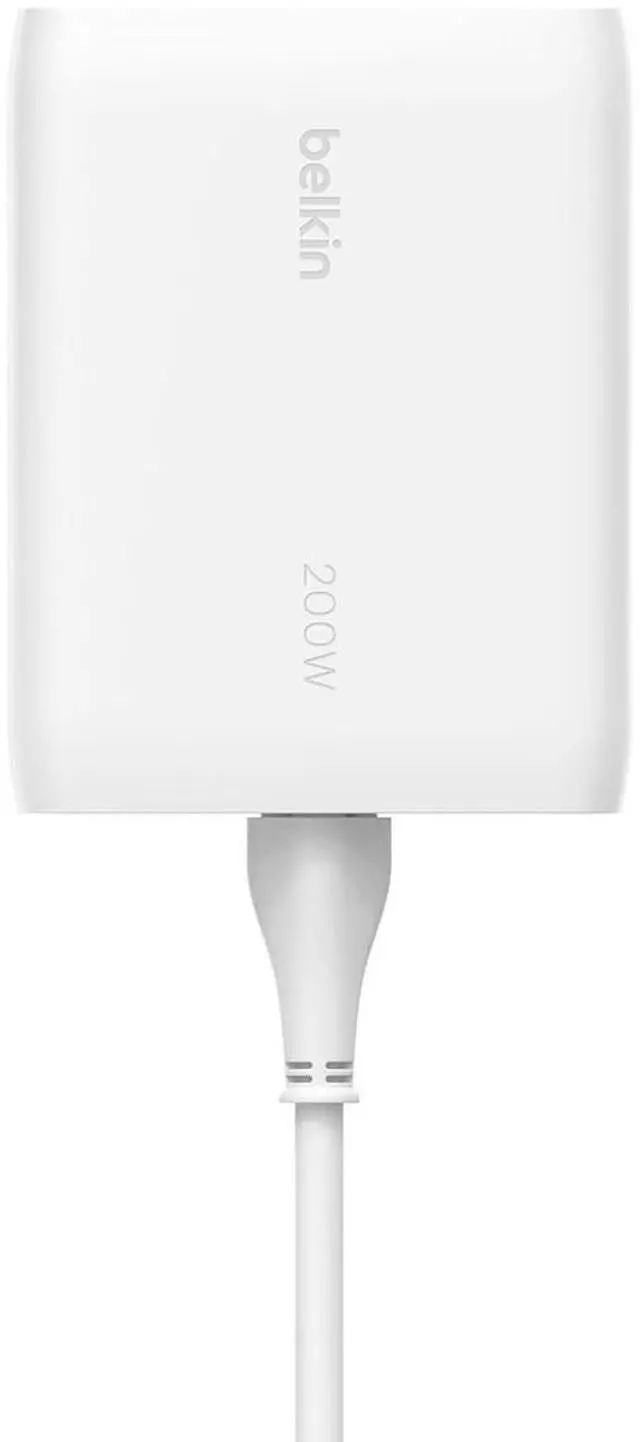 Alt view image 11 of 11 - Belkin 200W 4-Port USB-C GaN Charger, White