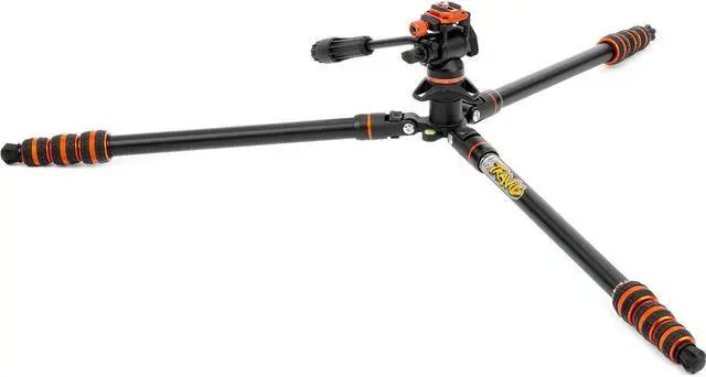 Alt view image 11 of 14 - 3 Legged Thing Punks 2.0 Travis Video Lava Tripod Kit Black/Copper TRAVISVIDEOLAVA2.0