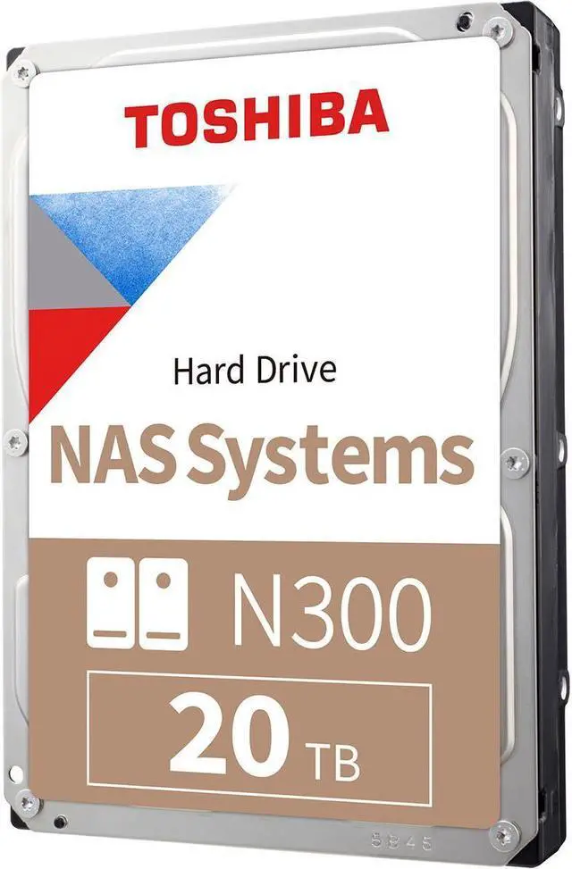 Main image of Toshiba Toshiba 20TB N300 7200 RPM SATA III 3.5" Internal NAS HDD #HDWG62AXZSTA