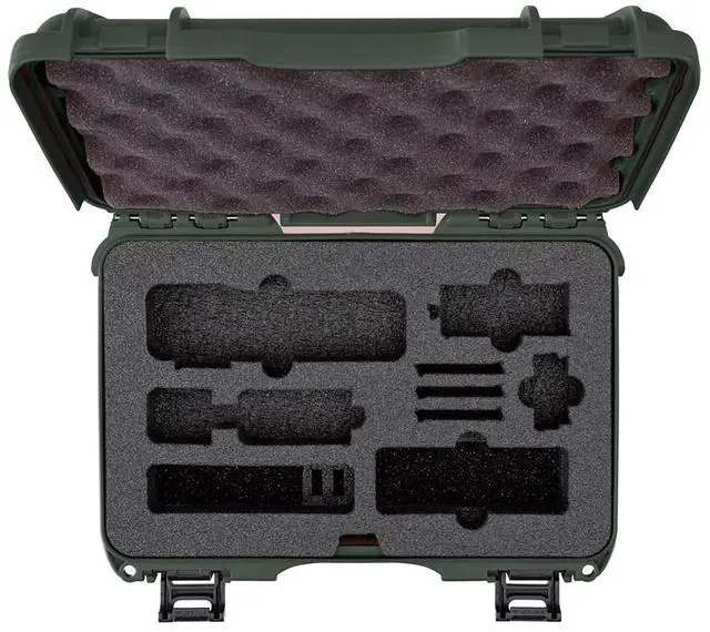 Alt view image 4 of 5 - Nanuk Nanuk 909 Waterproof Hard Case with Custom Foam for DJI Osmo Pocket 3, Olive