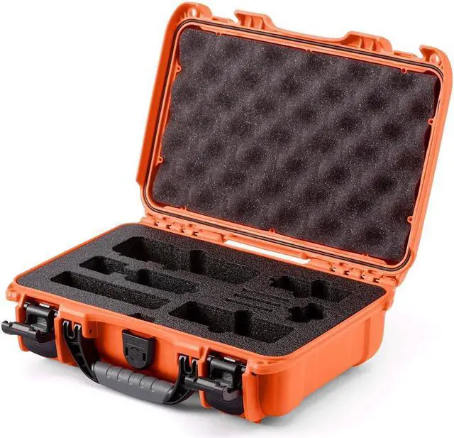 Alt view image 3 of 5 - Nanuk Nanuk 909 Waterproof Hard Case with Custom Foam for DJI Osmo Pocket 3, Orange