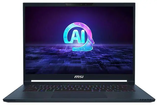 Alt view image 8 of 19 - MSI Stealth AI 14 in 165Hz Gaming Laptop - Intel Core Ultra9-185H - 32GB - 1TB SSD - Windows 11 Pro - NVIDIA GeForce RTX 4060 with 8 GB - Webcam - IEEE 802.11be Wireless   STEALTH14A1091