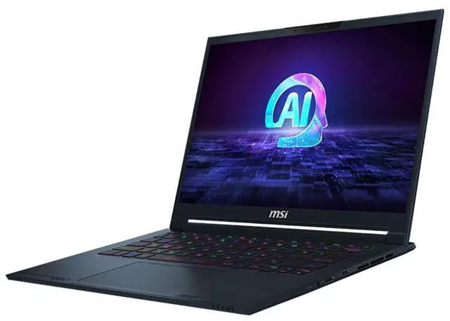 Alt view image 9 of 19 - MSI Stealth AI 14 in 165Hz Gaming Laptop - Intel Core Ultra9-185H - 32GB - 1TB SSD - Windows 11 Pro - NVIDIA GeForce RTX 4060 with 8 GB - Webcam - IEEE 802.11be Wireless   STEALTH14A1091