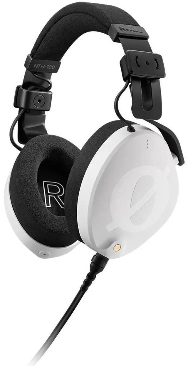 Alt view image 8 of 14 - RODE Microphone NTH-100 Professional Closed-Back Over-Ear Headphones (White)