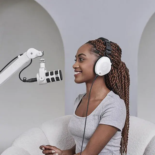Alt view image 12 of 14 - RODE Microphone NTH-100 Professional Closed-Back Over-Ear Headphones (White)