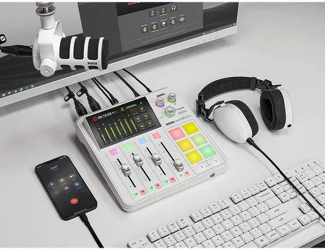 Alt view image 13 of 14 - RODE Microphone NTH-100 Professional Closed-Back Over-Ear Headphones (White)