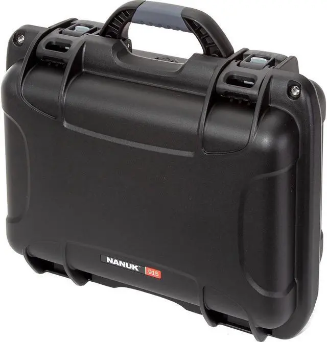 Alt view image 3 of 7 - Nanuk 915 Waterproof Hard Case w/2-Pocket Lid Organizer and Padded Divider,Black