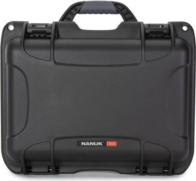 Alt view image 2 of 7 - Nanuk 915 Waterproof Hard Case w/2-Pocket Lid Organizer and Padded Divider,Black