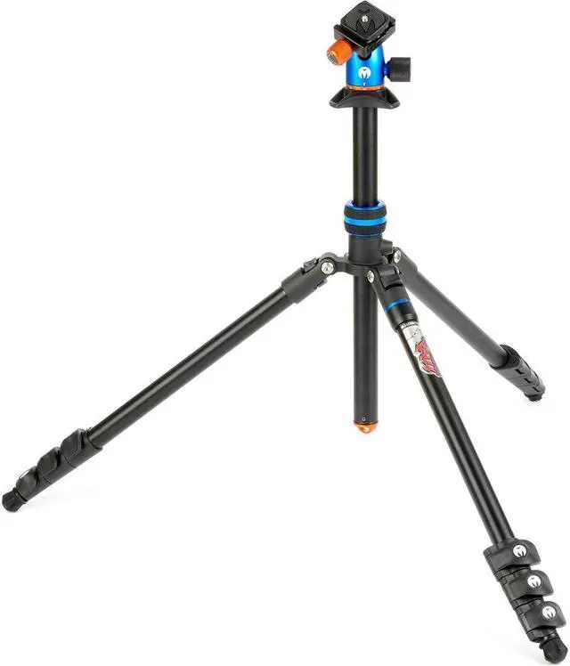 Alt view image 10 of 14 - 3 Legged Thing Patti 2.0 Flip Lock Tripod with AirHed Mini - Blue (PATTIBLUE2.0)