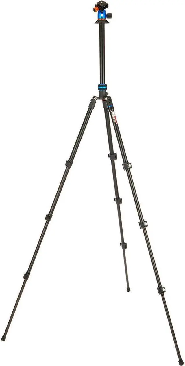 Alt view image 9 of 14 - 3 Legged Thing Patti 2.0 Flip Lock Tripod with AirHed Mini - Blue (PATTIBLUE2.0)