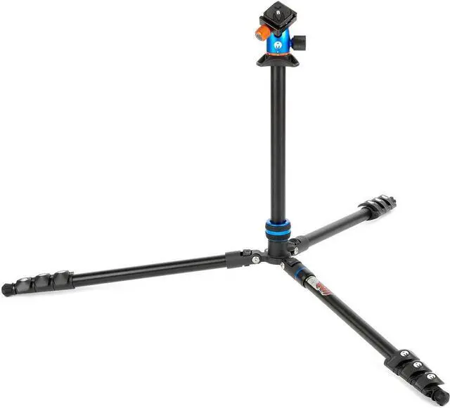 Alt view image 11 of 14 - 3 Legged Thing Patti 2.0 Flip Lock Tripod with AirHed Mini - Blue (PATTIBLUE2.0)
