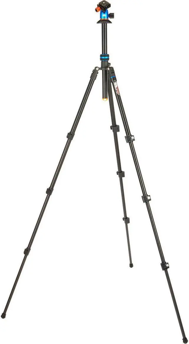 Alt view image 13 of 14 - 3 Legged Thing Patti 2.0 Flip Lock Tripod with AirHed Mini - Blue (PATTIBLUE2.0)