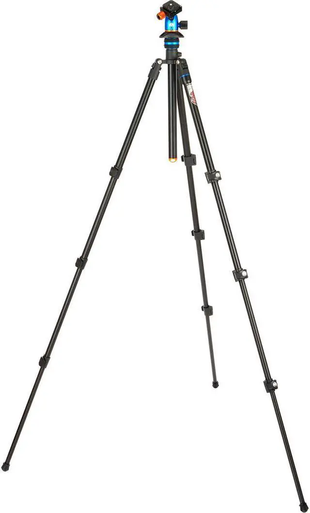 Alt view image 14 of 14 - 3 Legged Thing Patti 2.0 Flip Lock Tripod with AirHed Mini - Blue (PATTIBLUE2.0)