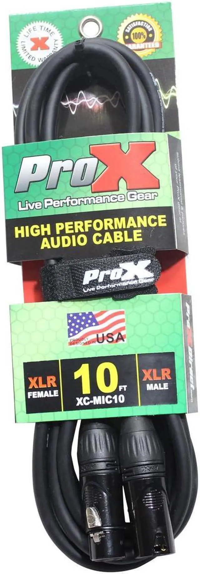 Alt view image 6 of 9 - ProX High Performance Microphone Cable, 10'