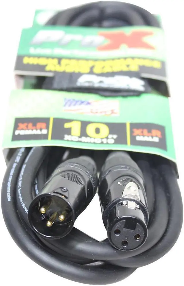 Alt view image 8 of 9 - ProX High Performance Microphone Cable, 10'