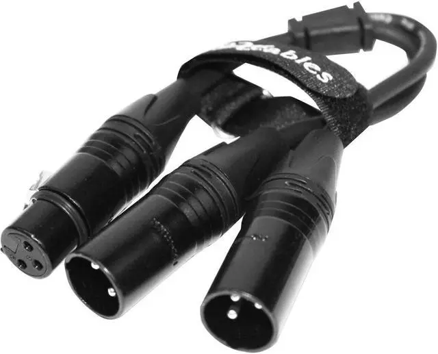 Alt view image 7 of 8 - ProX XC-YXF (6in XLR-F to Dual XLR-M Cable)