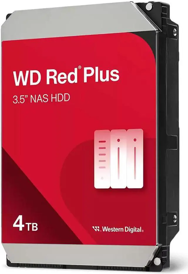 Alt view image 2 of 11 - Western Digital Hard Drive WD40EFPX-RET 4TB 3.5" WD Red Plus NAS HD SATA 256MB