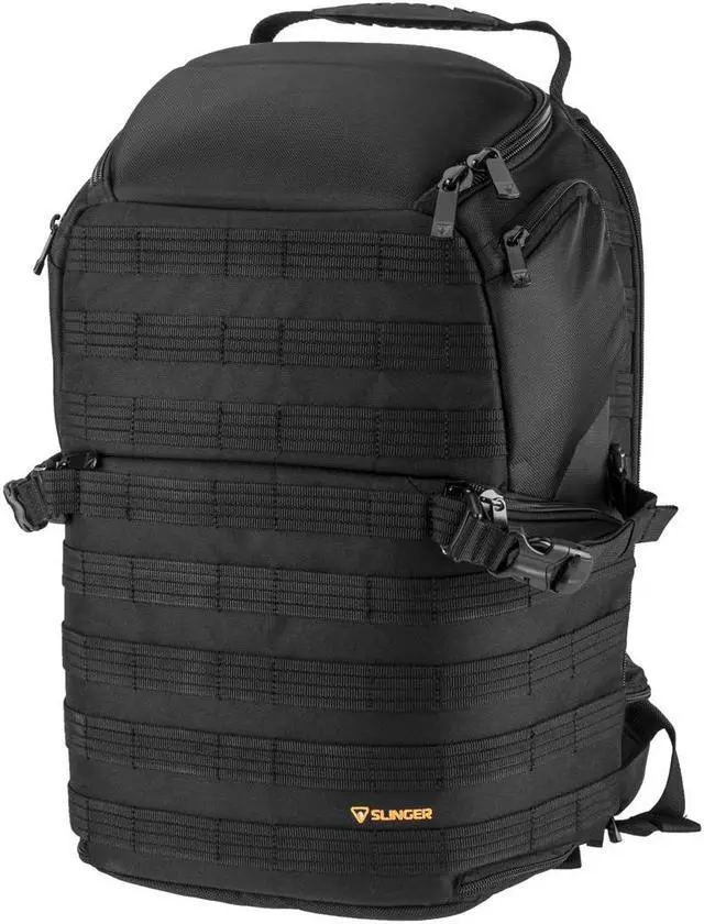 Main image of Slinger Tactical 45 Camera and Laptop Backpack (Black) #SLT-45-CA