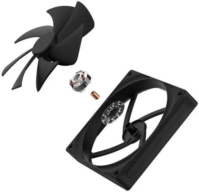Alt view image 12 of 12 - NZXT F140P 140mm Non-LED Static Pressure PWM Case Fan - RF-P14SF-B2