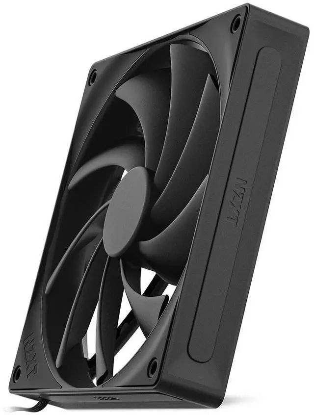 Alt view image 9 of 12 - NZXT F140 Q 140mm Non-LED LED 120mm Quiet Airflow PWM Case Fan