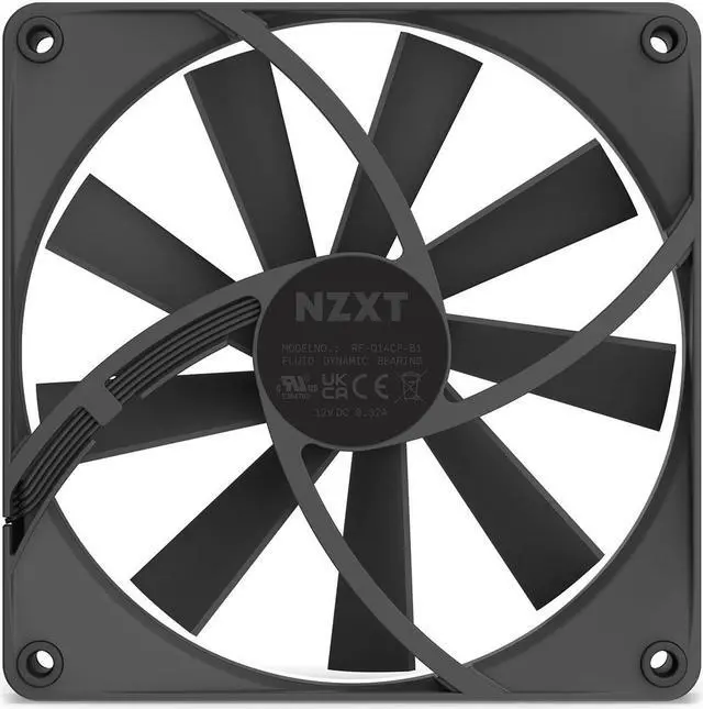 Alt view image 14 of 14 - NZXT Aer F140Q Black - High Performance Airflow Fans - Single