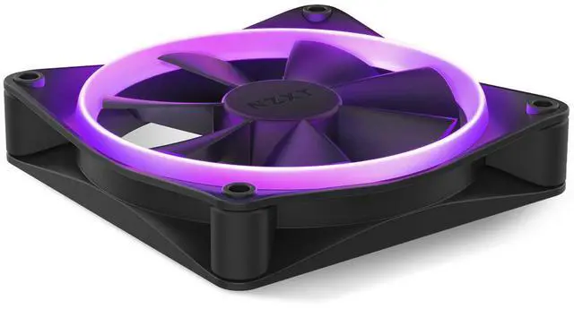 Alt view image 12 of 14 - NZXT F120 RGB Fans - RF-R12SF-B1 - Advanced RGB Lighting Customization - Whisper Quiet Cooling - Single (RGB Fan & Controller Required & NOT Included) - 120mm Fan - Black