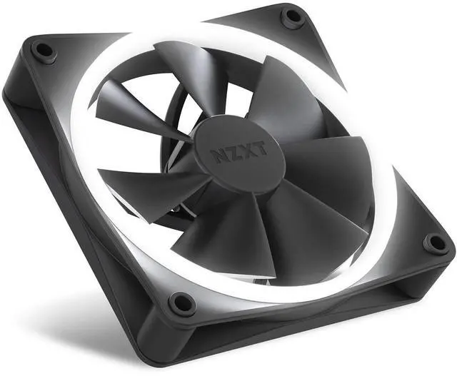 Alt view image 13 of 14 - NZXT F120 RGB Fans - RF-R12SF-B1 - Advanced RGB Lighting Customization - Whisper Quiet Cooling - Single (RGB Fan & Controller Required & NOT Included) - 120mm Fan - Black