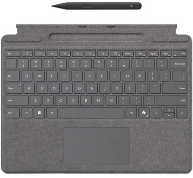 Alt view image 2 of 5 - Microsoft Pro KB w/Slim Pen Platinum - 8X8-00164