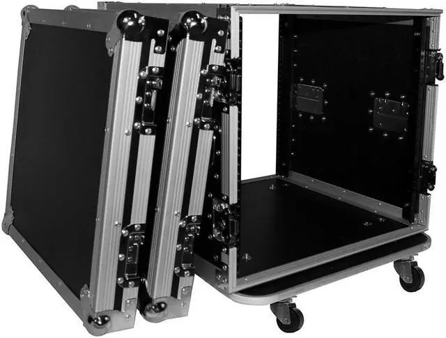 Alt view image 2 of 6 - ProX T-10RSS 10U 10 Space Flight Case 19 Inch Depth W/Casters