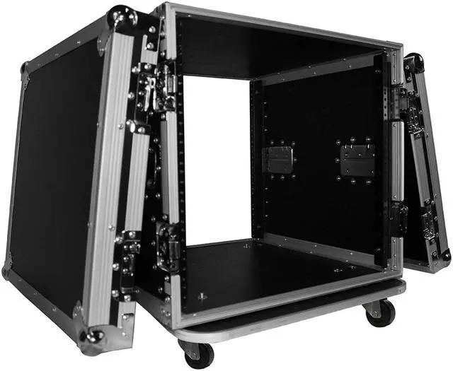 Alt view image 3 of 6 - ProX T-10RSS 10U 10 Space Flight Case 19 Inch Depth W/Casters