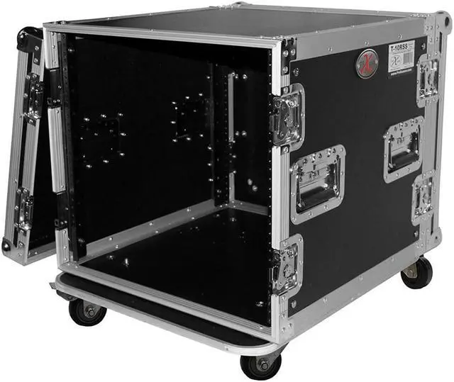 Alt view image 5 of 6 - ProX T-10RSS 10U 10 Space Flight Case 19 Inch Depth W/Casters