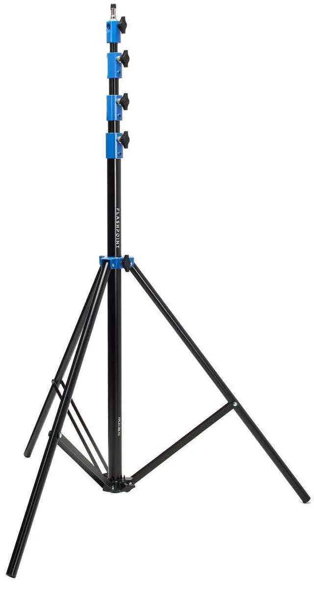 Alt view image 7 of 7 - Flashpoint Pro Air-Cushioned Heavy-Duty Light Stand (Blue, 13') #FP-S-13-BL-V2
