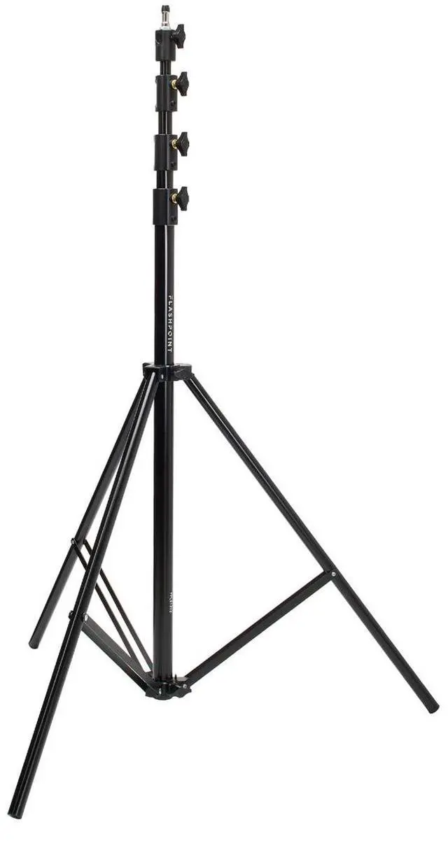 Alt view image 2 of 7 - Flashpoint 13' Pro Air-Cushioned Heavy-Duty Light Stand V2, Black