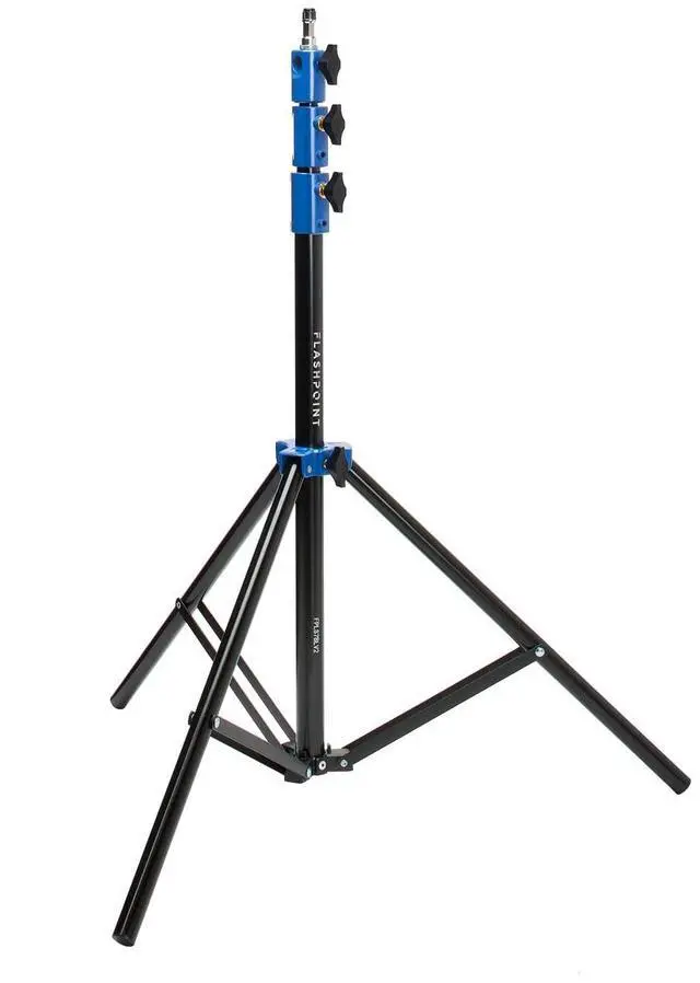 Alt view image 7 of 7 - Flashpoint Pro Air-Cushioned Heavy-Duty Light Stand (Blue, 7.2') #FP-S-7-BL-V2