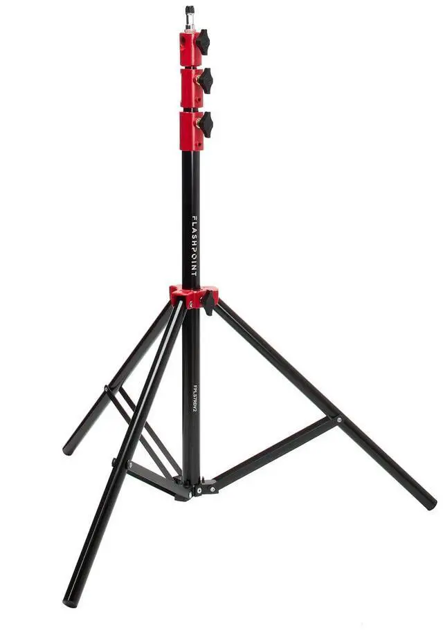 Alt view image 5 of 7 - Flashpoint  Pro Air-Cushioned Heavy-Duty Light Stand (Red, 7.2') #FP-S-7-RD-V2