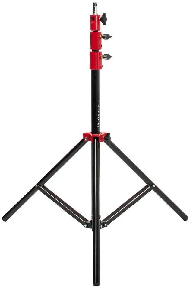 Alt view image 6 of 7 - Flashpoint  Pro Air-Cushioned Heavy-Duty Light Stand (Red, 7.2') #FP-S-7-RD-V2
