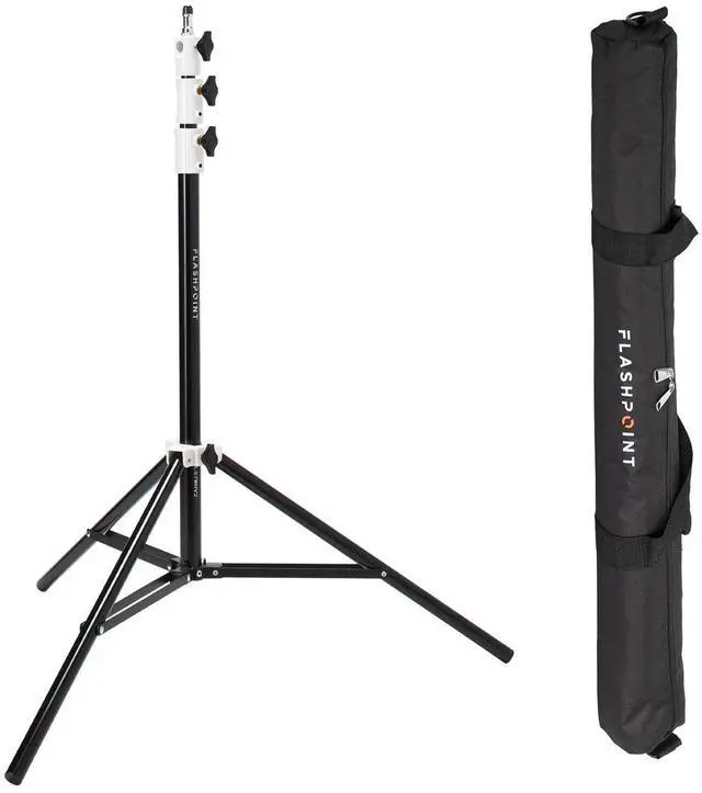 Main image of Flashpoint Pro Air-Cushioned Heavy-Duty Light Stand (White, 7.2') #FP-S-7-WH-V2