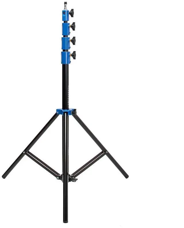 Alt view image 4 of 7 - Flashpoint Pro Air-Cushioned Heavy-Duty Light Stand (Blue, 9.5') #FP-S-9-BL-V2