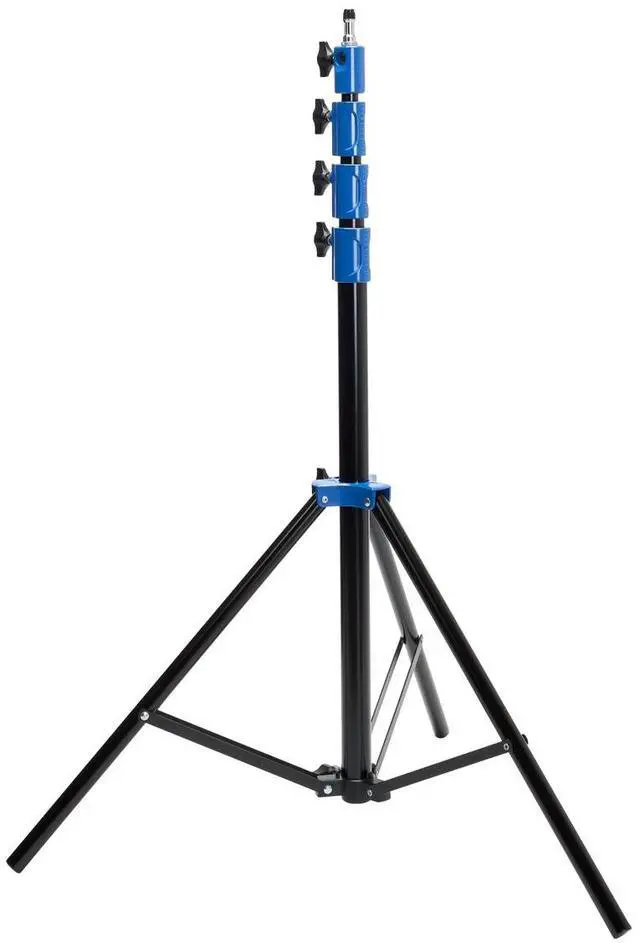 Alt view image 6 of 7 - Flashpoint Pro Air-Cushioned Heavy-Duty Light Stand (Blue, 9.5') #FP-S-9-BL-V2
