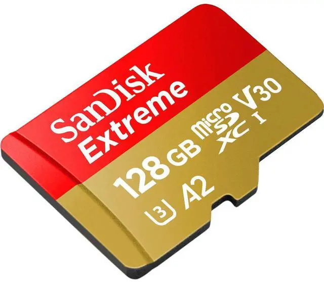 Alt view image 6 of 8 - 128GB SanDisk Extreme microSDXC Card for Mobile Gaming 4K UHD A2