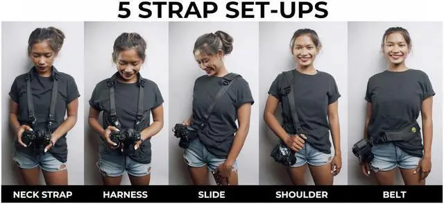 Alt view image 5 of 7 - Silence Corner PI Strap for All Cameras, Polar Blue #SC-PI-BLUE