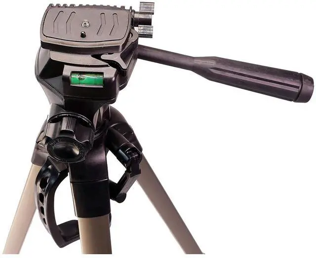 Alt view image 9 of 9 - Vidpro TT-56 56" Heavy-Duty Aluminum Tripods with 3-Way Pan & Tilt Head & Case