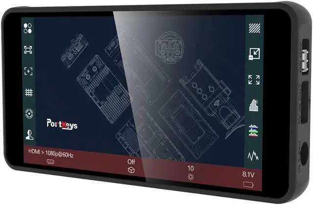 Alt view image 7 of 12 - PORTKEYS PT5 II 5" 4K HDMI Touchscreen Monitor with 3D LUT Support Bundle with Vello Multi-Function Ball Head