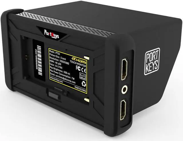 Alt view image 9 of 12 - PORTKEYS PT5 II 5" 4K HDMI Touchscreen Monitor with 3D LUT Support Bundle with Vello Multi-Function Ball Head