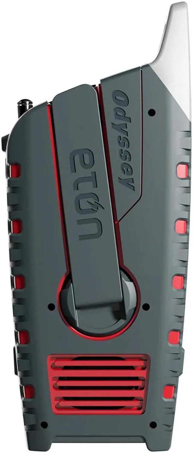 Alt view image 5 of 7 - Eton Odyssey Multi-Powered All-Band Bluetooth Emergency Radio with RDS, Red